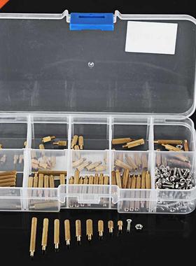 270pcs M3 3-25mm Male-Female Brass Round Thread Column Stand