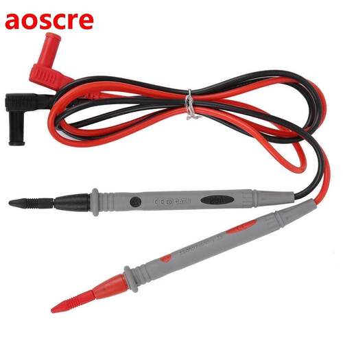 2pcs AC/DC 1000V Silicone Multimeter Test Leads Probe Test P