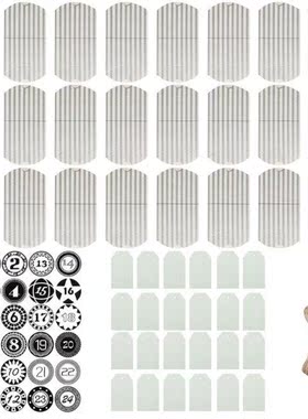 24Pcs Christmas Advent Calendar Paper Pillow Box with Number