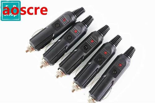 5pcs 12V Car Cigarette Lighter Socket Plug Connector Convers