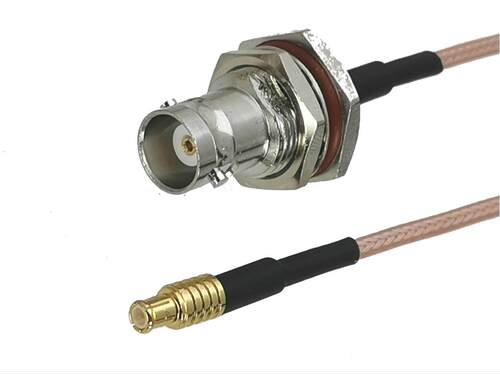 RG16 BNC Female Jack Bulkhead to MCX Male Plug Connector RF