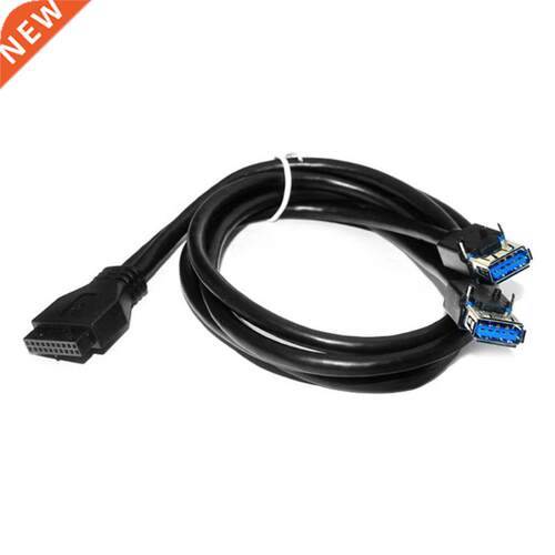 High Speed Front Panel Cable Adapter 20Pin to 2 Port USB 3.0