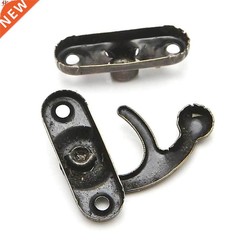 10x Antique Metal Catch Curved Buckle Horn Lock Clasp Hook G