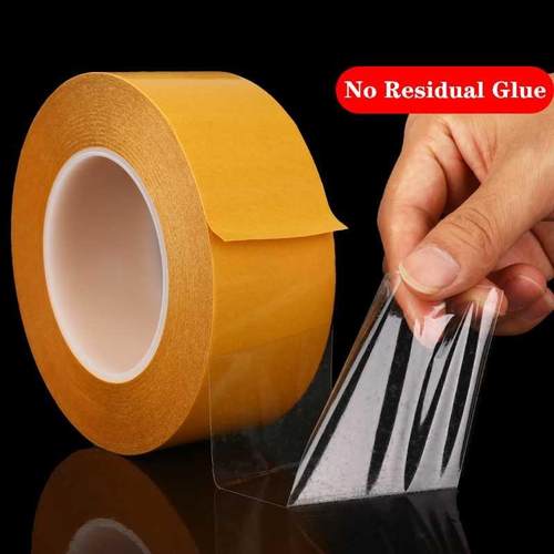 1PCS 50M/Roll PET Doule Sided Super Sticky Adhesive Tape He