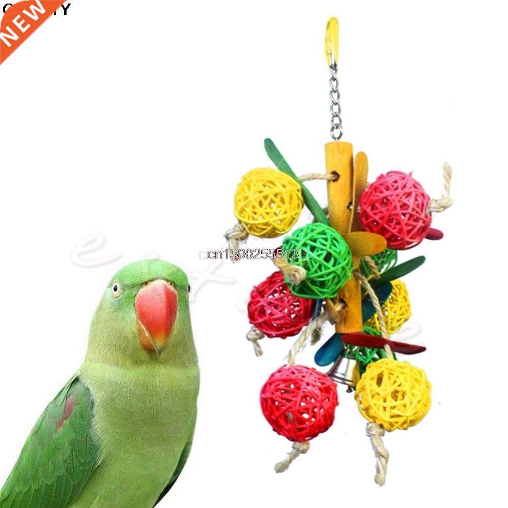 Colorful Funny Pet Birds Parrot Parakeet Cockatiel Chew Ball