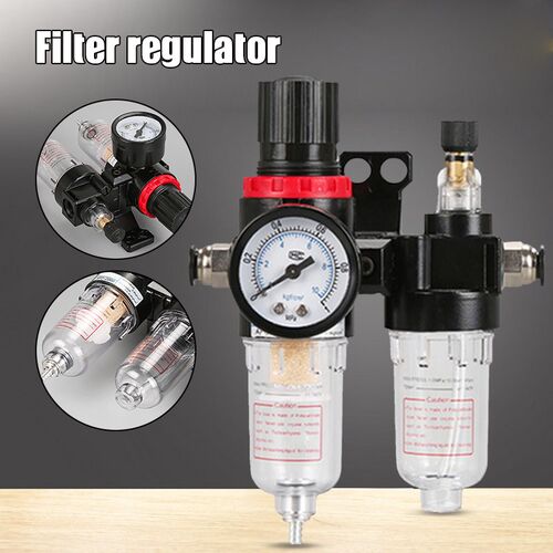 Air Source Treatment Filter with Pressure Gauge  Control Val