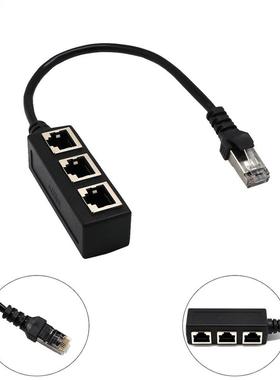 Splitter Ethernet RJ45 Cable Adapter 1 To 3 Port LAN Network