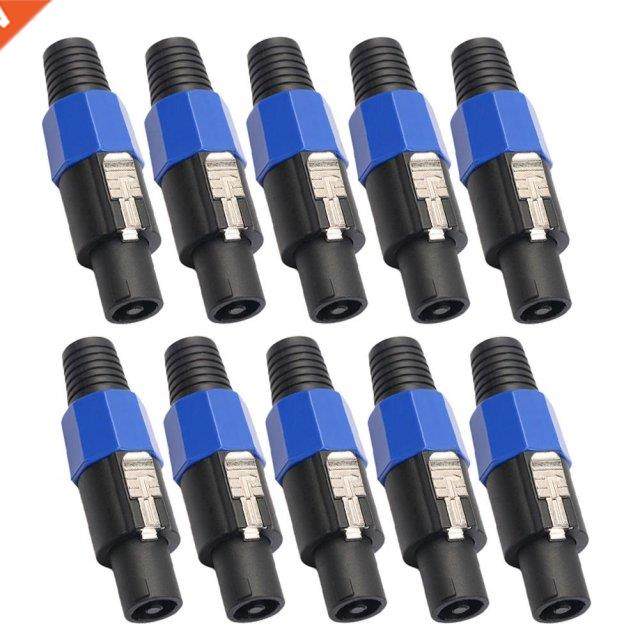 10Pcs/Lot 4-Pole 4Pin NL4FC Connector4 Pin Speakon Female Ja