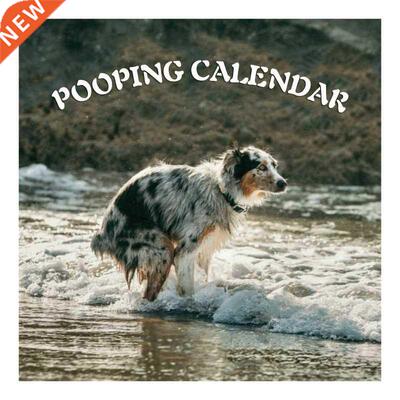 Pooping Dog Pooches Calendar 2022 Wall Calendars Supplies Ac