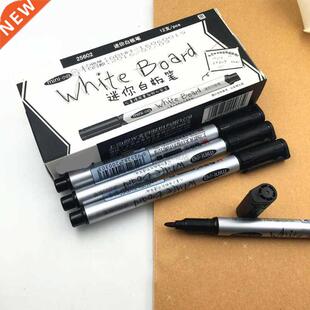 *12 pcs/Box Mini Black Dry Erase Marker Whiteboard Marker Pe