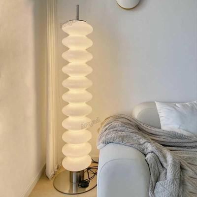 Mon Minimalist Floor Lamp White Jade Glass Standing Light
