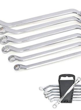 6pc Metric 8-19mm Offset Ring Spanner Garage Workshop Tool D