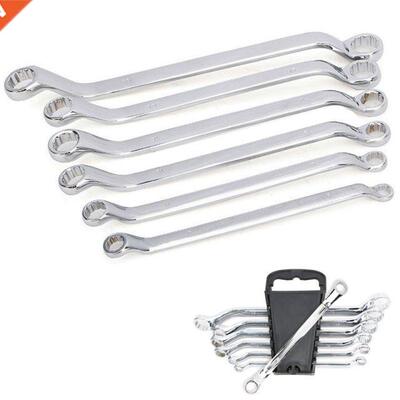 6pc Metric 8-19mm Offset Ring Spanner Garage Workshop Tool D