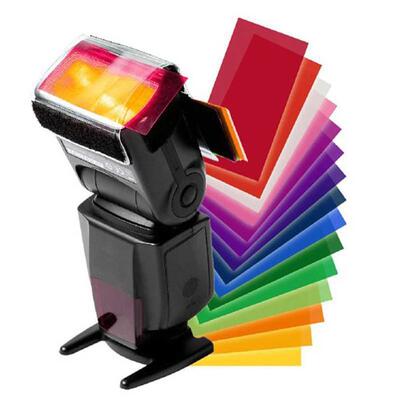 For yongnuo Color Gel Filter Flash Diffuser Soft Box 12 Sets