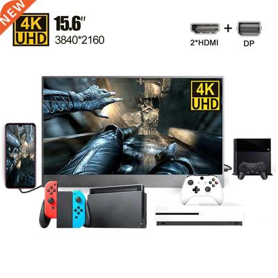 4K 15.6 Portable Monitor IPS LCD Screen 3840x2160 HD for PC