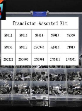 *00Pcs 15 Value x 20 Pcs Transistor TO-92 Assortt Box Kit T