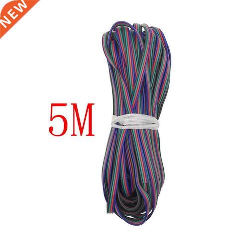 5 Meters Length 4 Color 22AWG LED Extension Wire Cable Conne