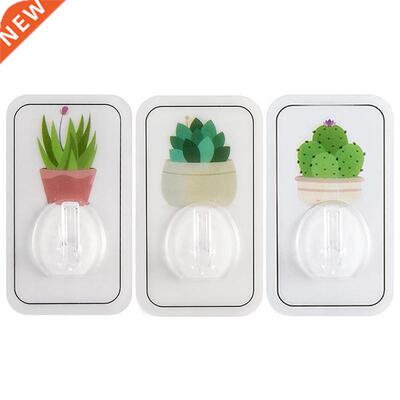Plant Print Paste Type Seamless Self-Adhesive Hook Bedroom K