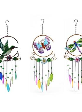 Handmade Hummingbird Owl Wind Chimes Yd Gden Beauty Peac