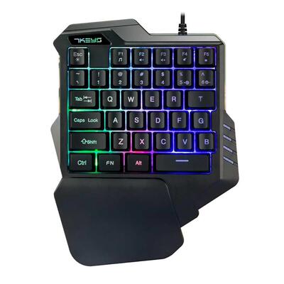 Gaming Keyboard LED Backlight PC Keypad Gamer Ergonomic One-