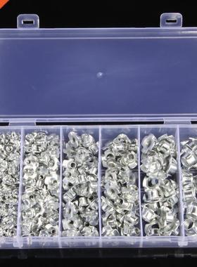 245PCS Zinc Plated Four Pronged T Nuts M/M4/M5/M6/M8/M10 B