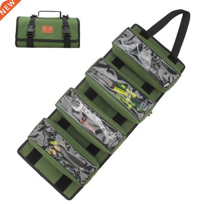 WESSLECO Large Roll Up Tool Bag For Electrician Tool Portabl