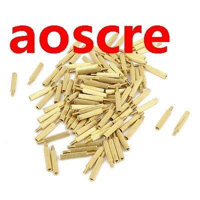 100Pcs Male to Female Thread PCB Board Brass Pillars Standof