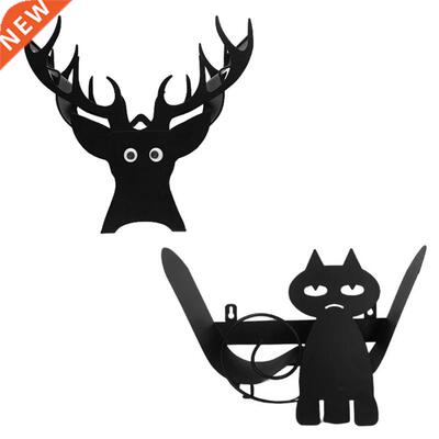 Lovely Deer Kitty Shape Toilet Paper Holder Metal Iron Tissu