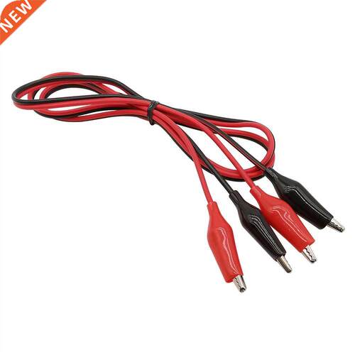 2Pcs Double-ended Alligator Clips Electrical Test Les Cabl