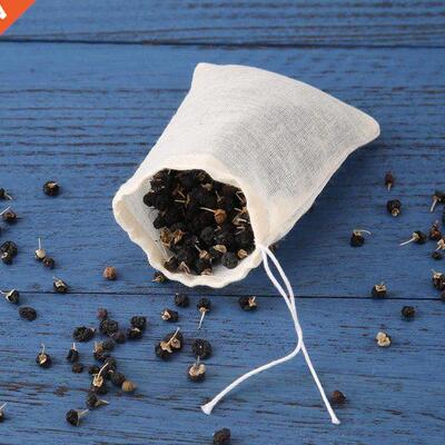 20pcs/set Cotton Gauze Tea Bags Empty Tea Bags with String F