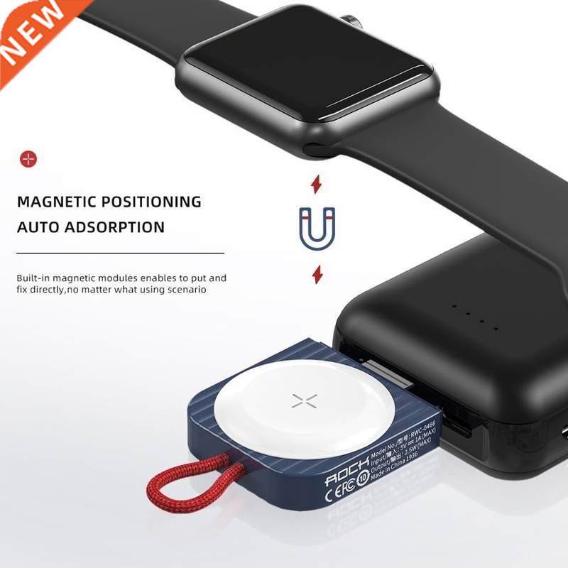 ROCK Magnetic Wireless Charger for Apple Watch 6 Portable F