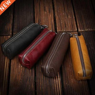 Genuine Cow Leather Men Women Key Bag Small Business Kay Cas