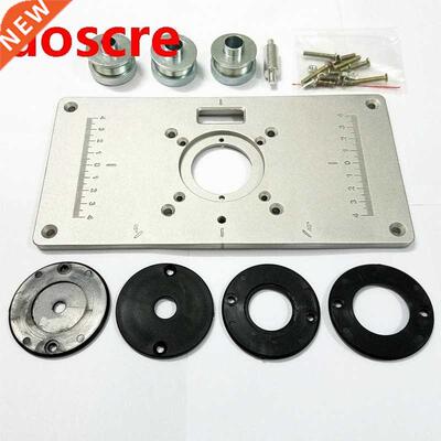 1pc/set NEW 700C Aluminum Plate 4Pcs Insert Rings Wood Route