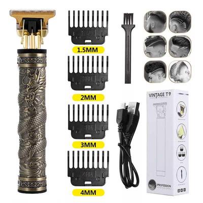 Man Hair Clipper Hairdresser Vintage T9 Hair Trimmer Profesi