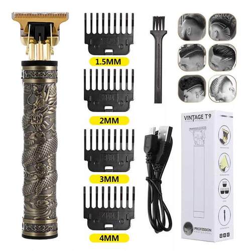 Man Hair Clipper Hairdresser Vintage T9 Hair Trimmer Profesi