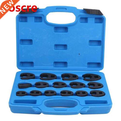 Flare Nut Wrench 15pcs Flare Nut Wrench 3/8in and 1/2in Driv