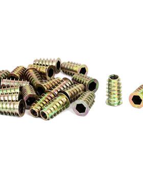 M8x25mm Interface Hex Socket Threaded Insert Nuts 20pcs 适用