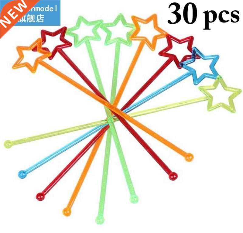 30pcs/set Swizzle Stick Creative Multi-Use Drink Stirrer Sti