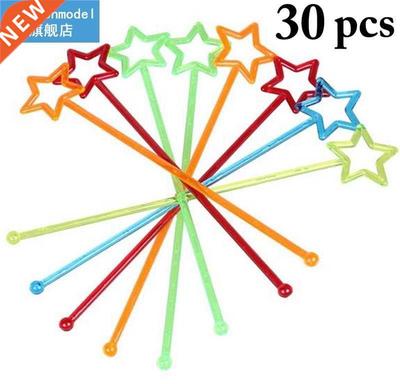 30pcs/set Swizzle Stick Creative Multi-Use Drink Stirrer Sti