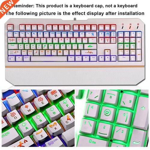 Universal 104 ABS Keys Keycaps Backlight Keycap For Mechanic