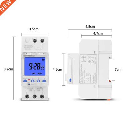 1 Second to 168 Hours Programmable Electronic Time Clock 16A