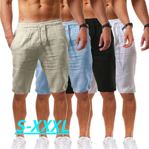 Summer new style men's casual sports cotton and linen comfor