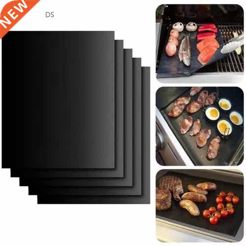 (5 PCS) BBQ High Temperature Non-stick Pan Barbecue Pad Barb