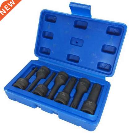 7 Pcs Impact Socket Bits 3/8 Inch Driver Metric Star Torx He
