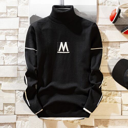 2021Autumn New Men's Turtleneck Sweaters Pullover Male S