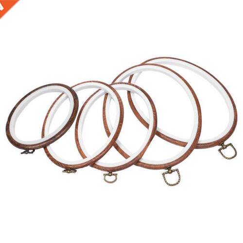 Sewing Tools 5Pcs Embroidery Hoops Circle Cross Stitch Hoop