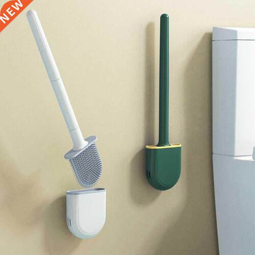 Durable Silicone Brush Golf Toilet Brush Creative Long Handl