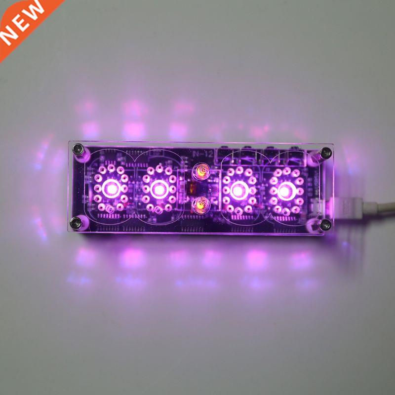 Glow Te Clock 4-Bit DS3231 IN12 Nixie Te Clock Steampunk