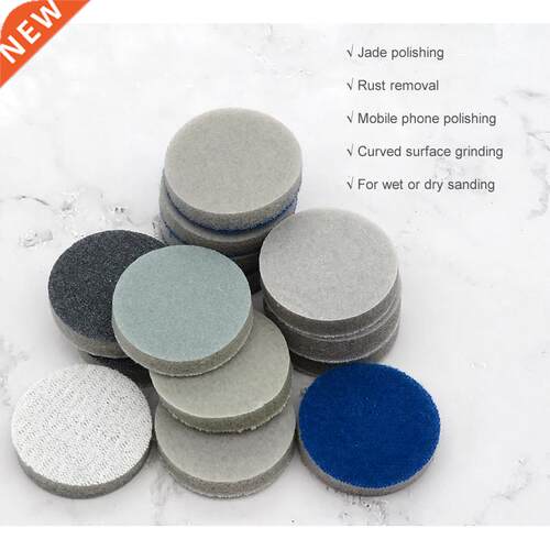 1 Inch 25mm Round Sponge Sanding Disc Sandpaper Hook and Loo