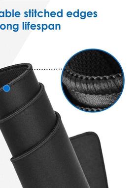 Pure Black Large Gaming Mouse Pad Colorful Lockedge Mouse Ma